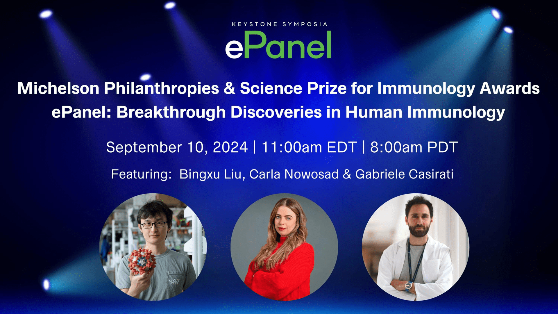 Michelson Philanthropies & Science Prize For Immunology Awards ePanel | September 10, 2024