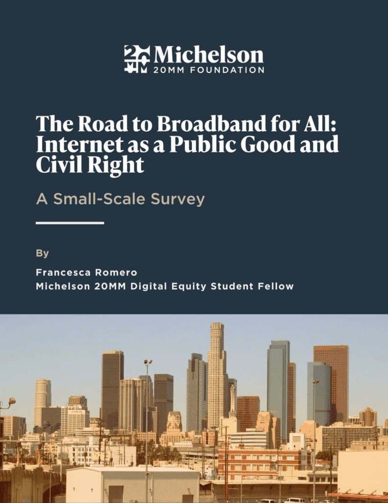 The Road to Broadband for All: Internet as a Public Good and Civil Right: A Small Scale Survey